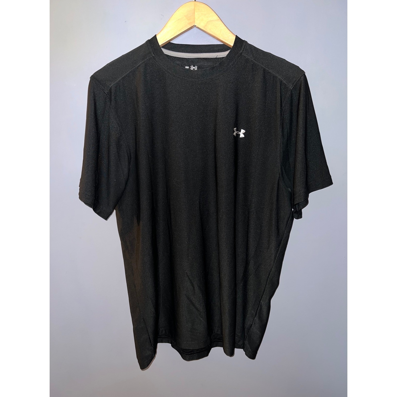 Under Armour Mens Heatgear Short Sleeve Training Shirt Black Small Gym Tee